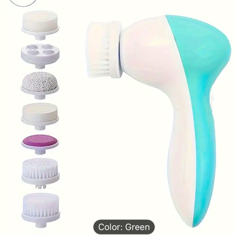 7-in-1 Electric Facial Cleanser - Deep Pore Cleaning, Gentle Massage